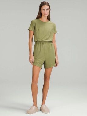 Lululemon Lightweight High Neck Romper - Bronze Green